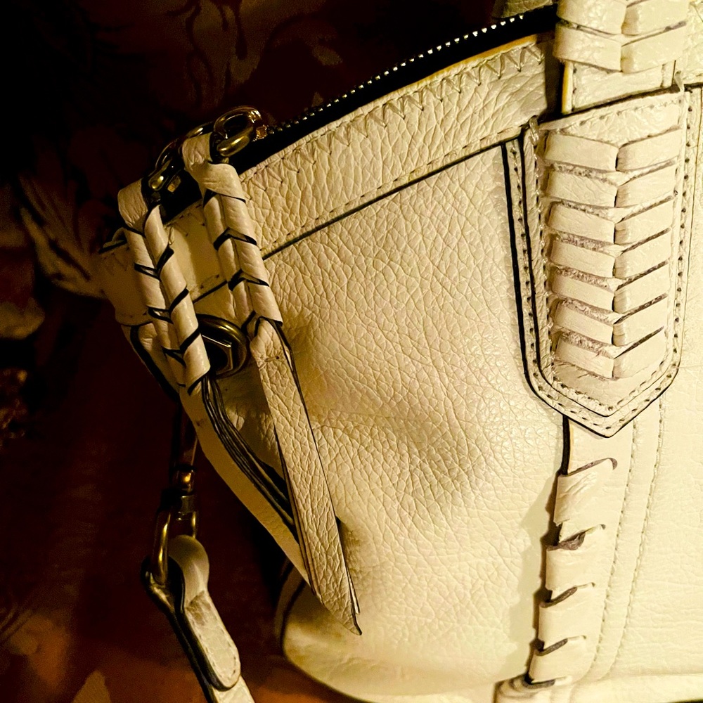 Brand new OrYany white leather satchel, brand new, soft leather.